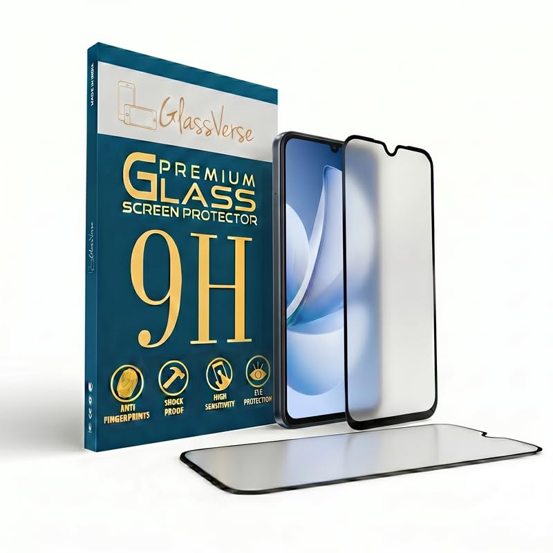 Image of GlassVerse Matte Tempered Glass for Realme Narzo 80 Lite | Anti Glare, Smooth Touch Screen Protector, 9H Hardness, Edge to Edge, Case Friendly, Hassle-less Installation Kit Included. (Pack of 2)