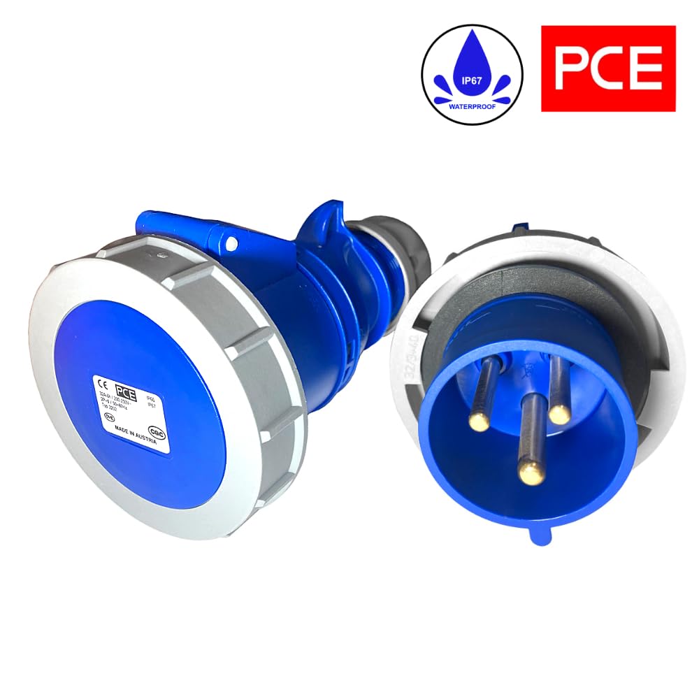 As - Schwabe Câble Rallonge Caravane Cee - 3 Pôles, 230V - 16A - Fiche