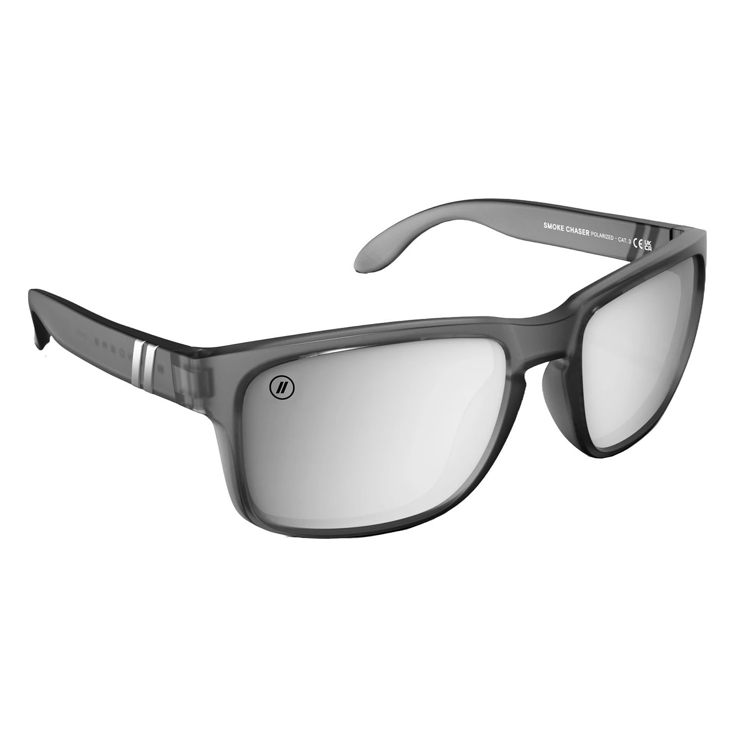 Blenders Canyon sunglasses with gray frame and silver lenses