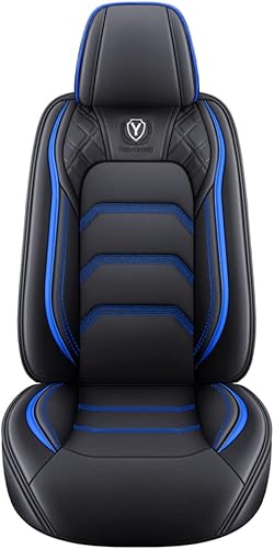 Miniatura 3 de YXQYOEOSO Cómodo juego completo de fundas de asiento de automóvil de cuero, 5 asientos, ajuste universal (rosa y blanco)