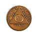11 Year Bronze AA (Alcoholics Anonymous) - Sober / Sobriety / Birthday / Anniversary / Recovery / Medallion / Coin / Chip