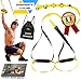 TRYNO Modello 2022 Compatibile TRX Fitness |Design Italiano| Attrezzo Multifunzione Palestra | Cinghie di Sospensione| Fasce di Allenamento| Compatibile TRX Fitness casa| +Zaino Omaggio (Giallo)