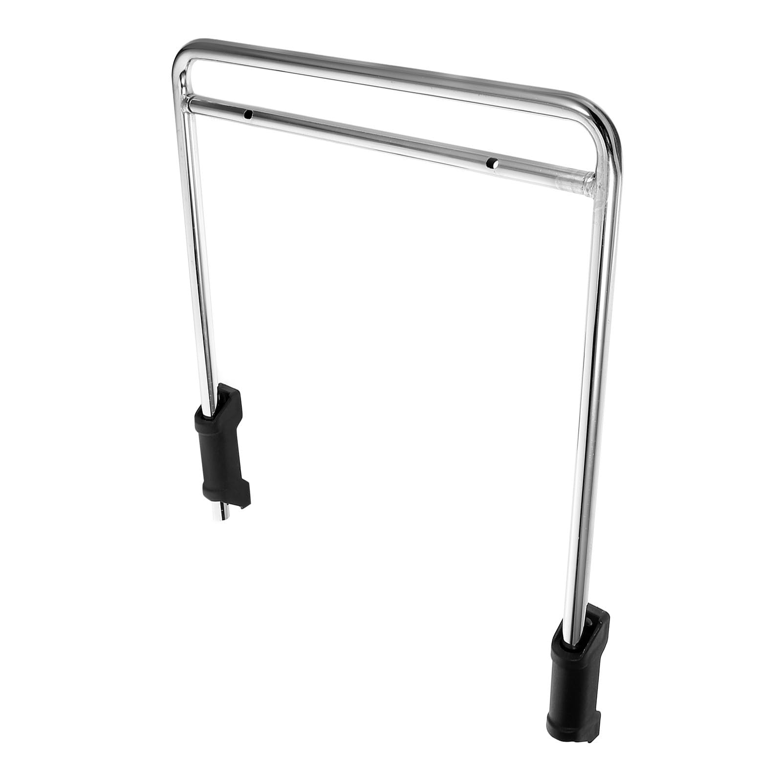 Repose-Pieds en Acier Inoxydable Argenté Ergonomique et Coussin de Bureau Ajustable