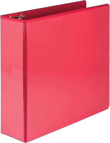 Vista 141 de Samsill (MP128587) - Carpeta de 3 anillos redondos de 3 pulgadas, fabricada en los EE. UU., con cubierta transparente personalizable para insertos