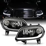 KEEKPO - For 2006-2011 Chevy HHR Upgrade Style Black Housing LED Tube & Signal Headlights Headlamps Pair Set Left+Right