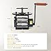 GEMKIT 130mm Manual Jewelry Rolling Mill Machine, Black Rolling Mill - Combination Jewelry Crafting Tool, Jewelry Press Combination Rolling Mill Machine 4:1 Gear Ratio HH-RM02A