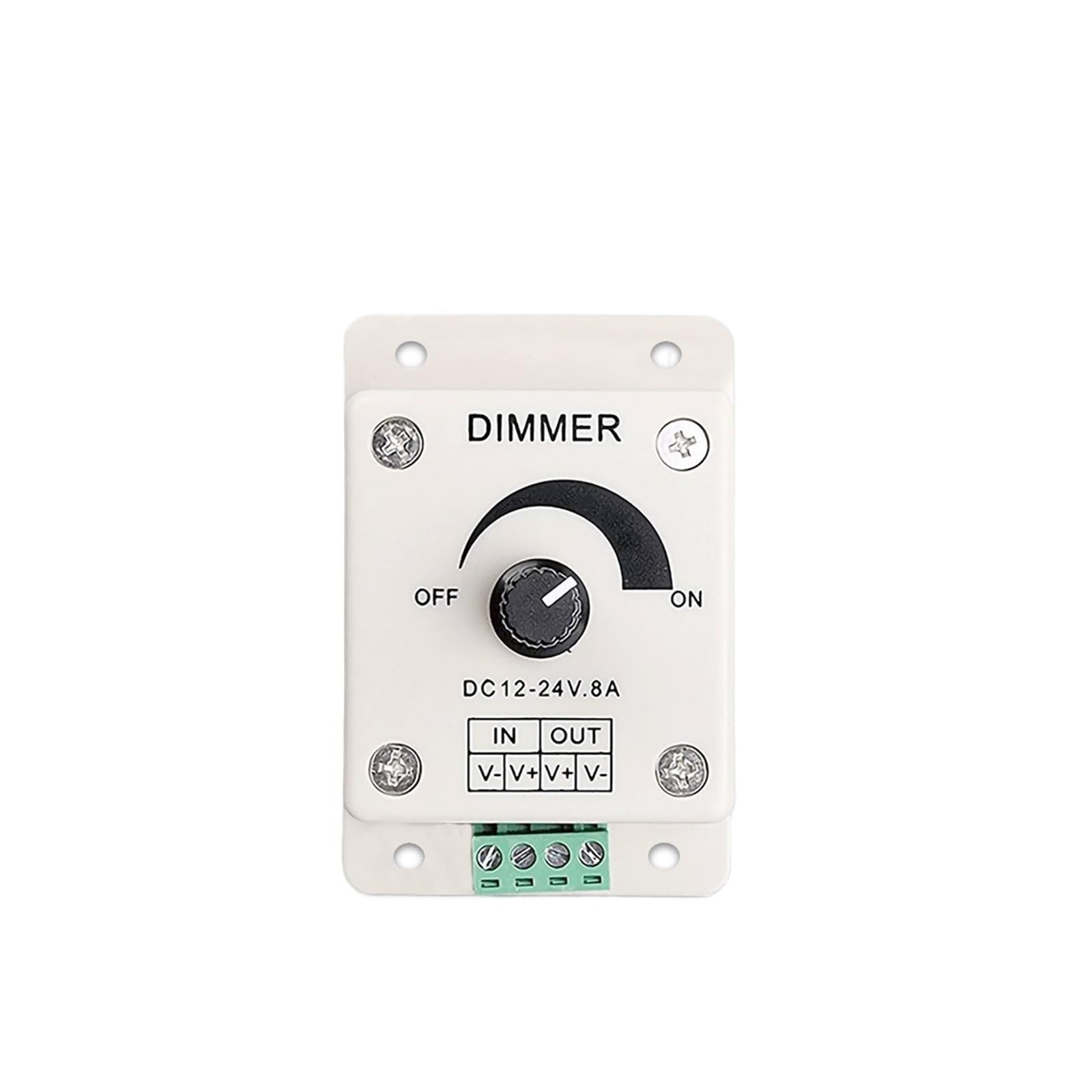 ZXAOMMBEA 8A DC12V-24V Power knob dimming Module stepless Color Tuner Adjustable Speed Controller LED Monochrome Light Strip