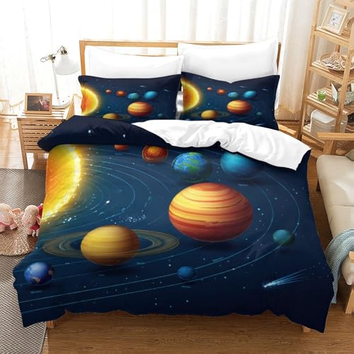 Parure de lit microfibre espace pour ados passionnés - 3