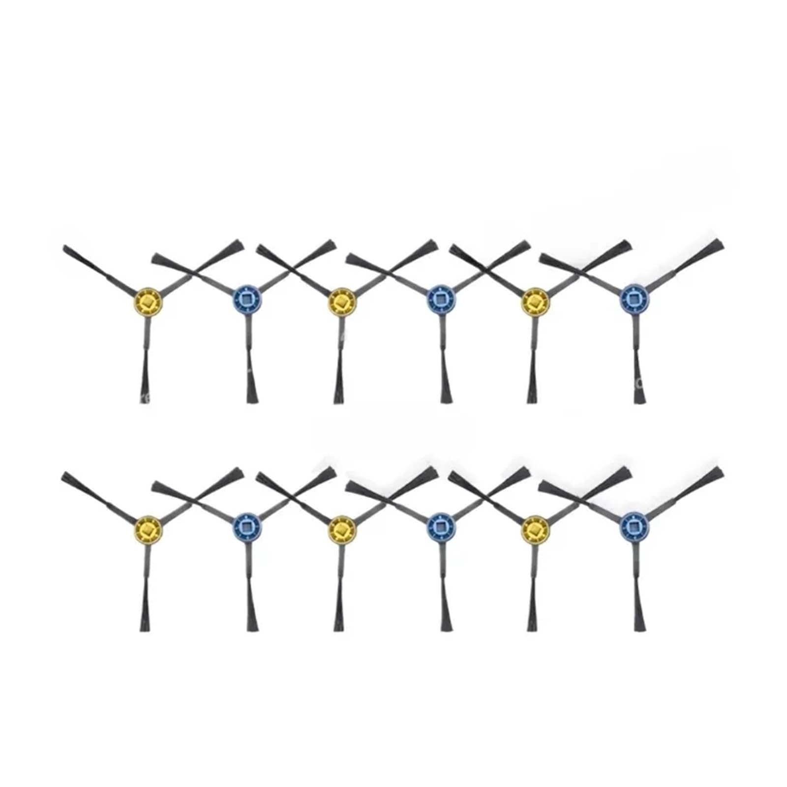 Vividcrate Robot Vacuum Cleaner Parts Side Brush Accessories Vacuum Cleaner Parts,Compatible For Midea,M9/VCR S20 Plus/Eureka E10S/Eureka E20 Plus/Compatible For Obode，A8(12pcs)