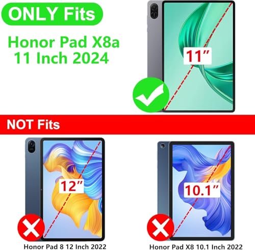 Housse Honor Pad X8a : ne perdez plus votre stylet grâce au support violet flip - 2
