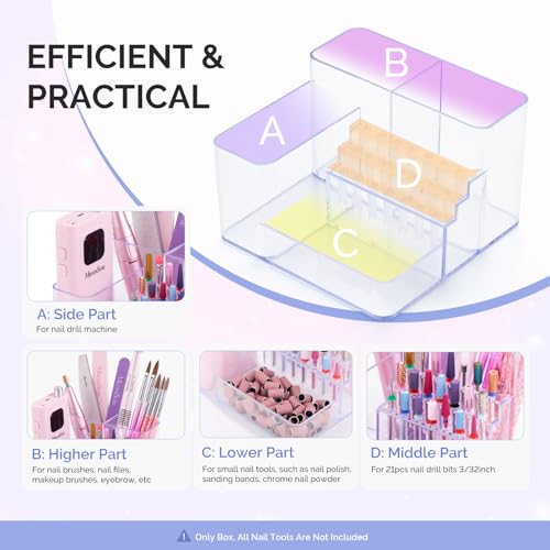 Kit básico inalámbrico de taladro de uñas SC300F miniatura 3