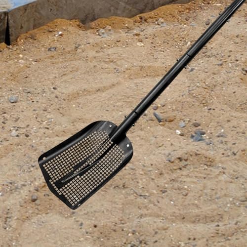 Tamis à sable long manche pour détection métaux et litière chat