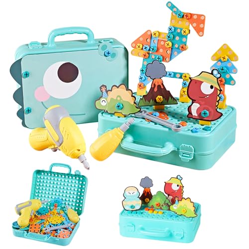 Kit d'outils Montessori avec perceuse pour enfant et jeu de vis éducatif - 4