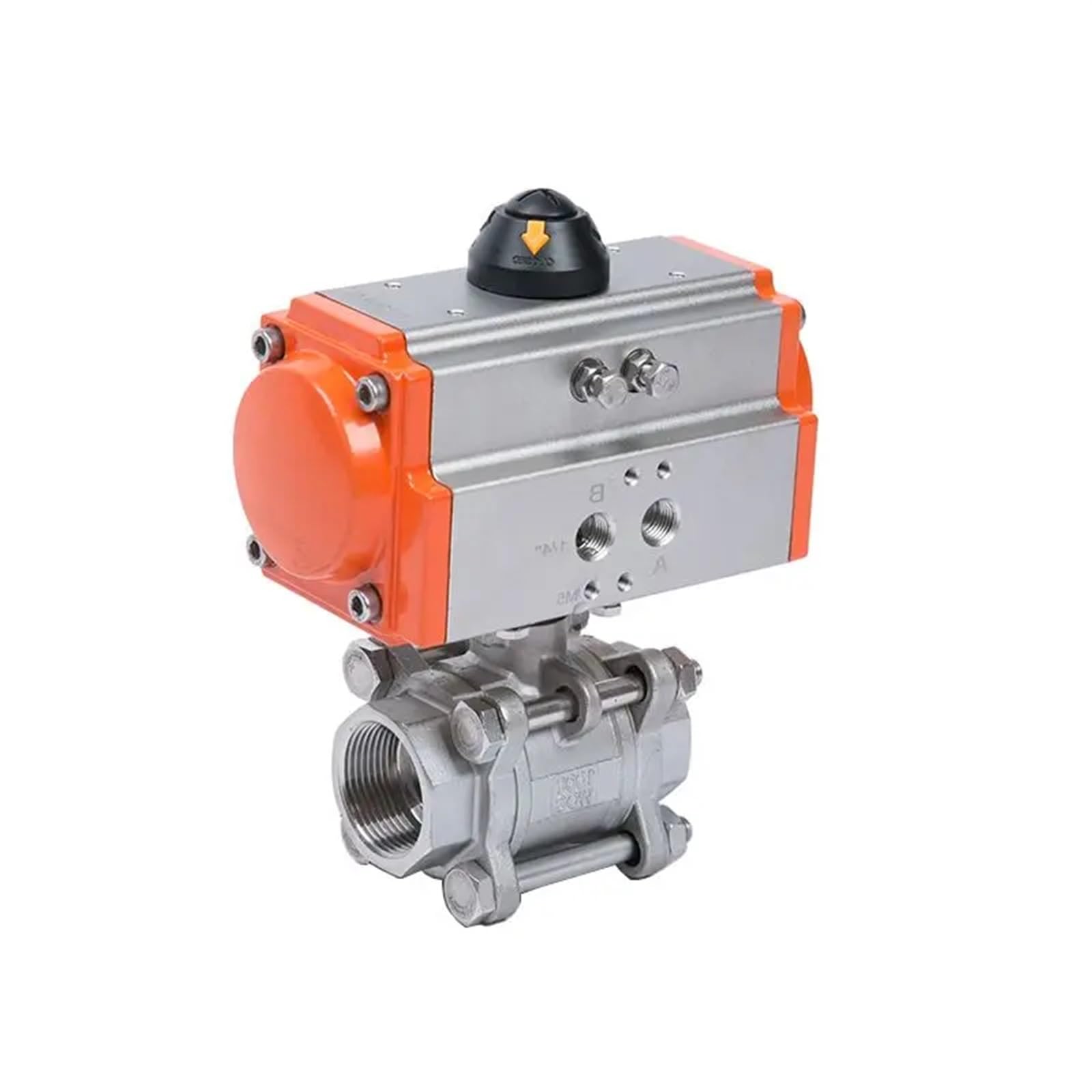 Vanne pneumatique DN20 en acier inoxydable 304 pour haute température