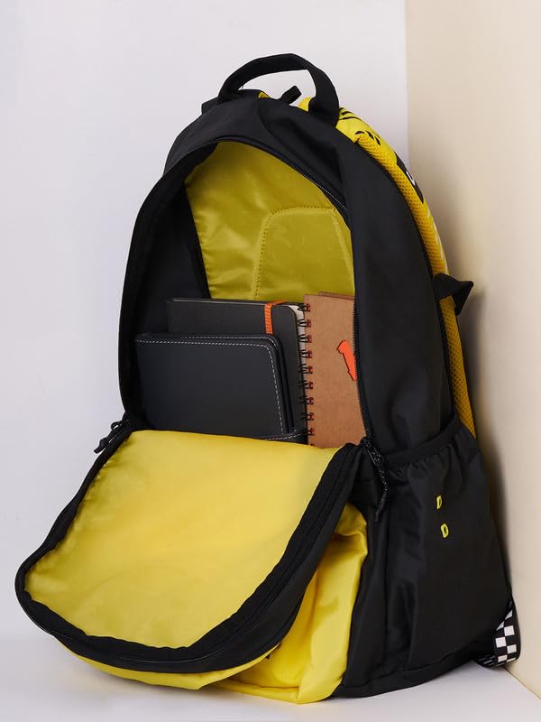Image of Wiki Stylish Unisex Backpack | Tribe 3 Durable & Lightweight backpack for Men & Women | Backpack for Office, Gym, Travel (40 Litre, Yellow)