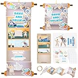 A Generous Christian Craft Kit: the 25 sets of religious crafts you receive include 25 long cards, 50 scroll shaped cards, 25 text stickers, 75 shaped cards (three different sizes), a roll of ribbon, and 360 dots; The finished items can be hung with ...