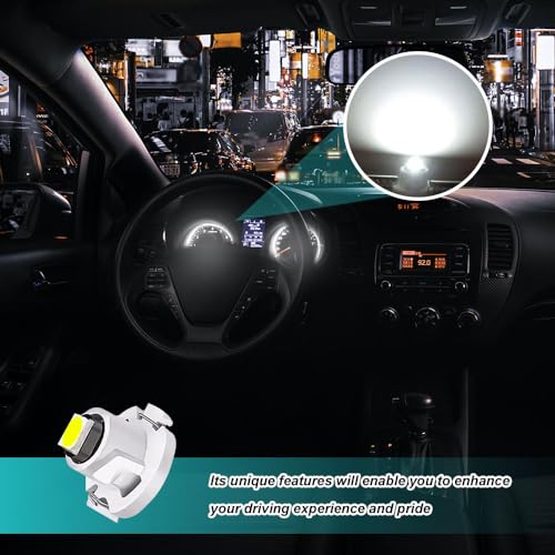 10 piezas de luces LED T3 para tablero de auto miniatura 4