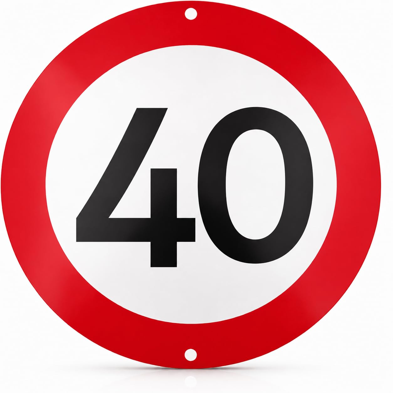 FloraVigo 18 km per hour top speed traffic signs, suitable for birthday party decorations, made from 1mm thick round aluminium (maximum speed: 40 km)