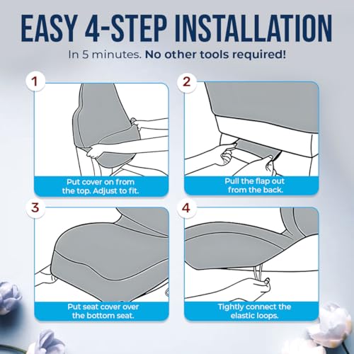 GENANY Camping Car Seat Covers, 2-Piece Front Seat Set by GENANY - Used condition - Image 6