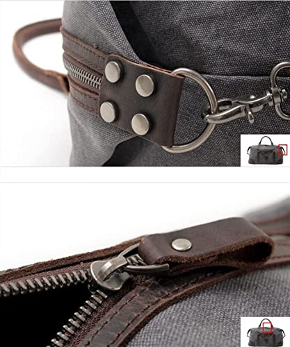 Gym Duffle Bag Backpack Waterproof Sports Bags Travel Weekender Bag for Men Women Overnight Bag with Shoes Compartment(Brown)4