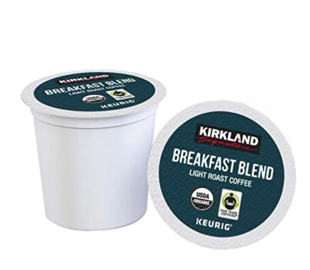 Miniatura 4 de Kirkland Signature Pacific Bold Coffee, oscuro, 30 cápsulas K-Cup + Kirkland Signature Organic Breakfast Blend Light Roast Coffee, 30 cápsulas K-Cup