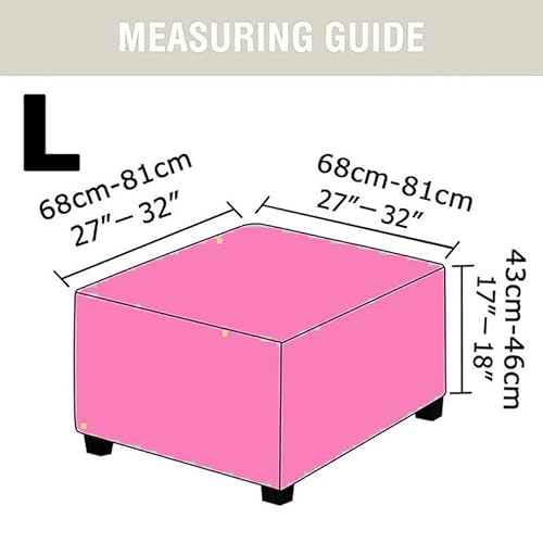 Jacquard Velvet Ottoman Footstool Cover - Slipcover for Square, Rectangle, Round - Small, Large - Stretch Fit - Cosy Home Interiors Jacquard Velvet Ottoman Footstool Cover - Slipcover for Square, Rectangle, Round - Small, Large - Stretch Fit - Image 2