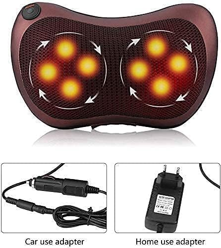 FunFrost Electronic Neck Cushion Full Body Massager Pillow with Heat for pain relief Massage Machine for Neck Back Shoulder Pillow Massager - Swiss Relaxation therapy (Brown) FunFrost Electronic Neck Cushion Full Body Massager Pillow with Heat for pain relief Massage Machine for Neck Back Shoulder Pillow Massager - Swiss Relaxation therapy (Brown)