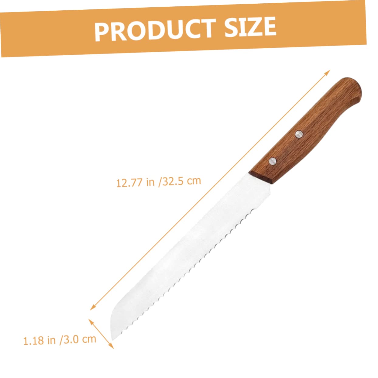 Cabilock Homemade Bread Slicer Knife Bread Slicer Serrated Cake Cutter for Home Use Cutting Kitchen Gadget