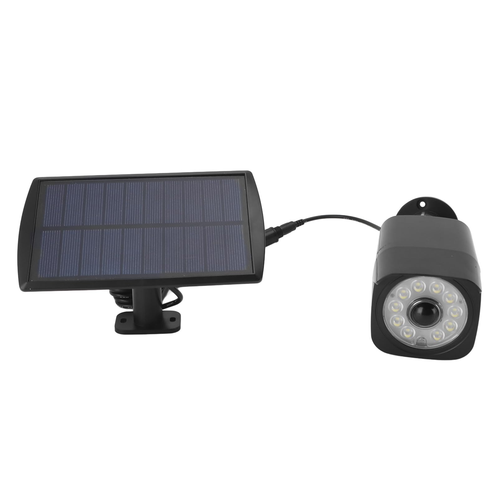 Pyhodi Solar Powered Fake Security Camera, Waterproof Dummy Cameras Solar Light with Motion Sensor, Simulated Camera Light with 3 Gear Working Mode for Courtyard, 30s Delay, Pyhodibrhaxgzq3w