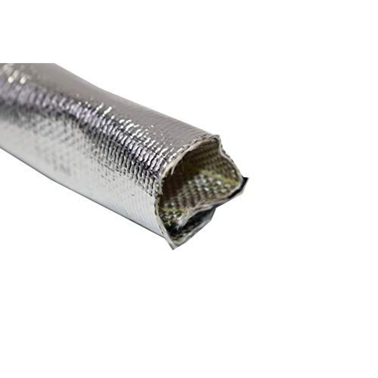 A-Team Performance Aluminized Heat Shroud Sleeving - Hook & Loop Closure Exhaust Wrap Tape - High-Temp Glass Fiber Heat Shield Sleeve - Flexible Trim-to-Fit Exhaust Pipe Wrap - 1 In x 36 In
