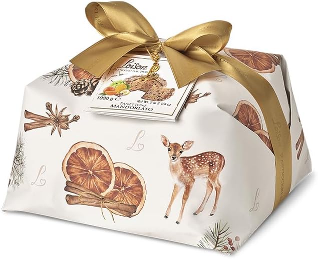 Loison Mandorlato Panettone With Almonds, Raisins, Candied Orange Peel 1000g