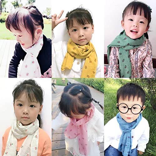 Belsen Summer Soft Cute Print Scarf for Kids Boy Girl Casual Travel Scarf 60"×10"4