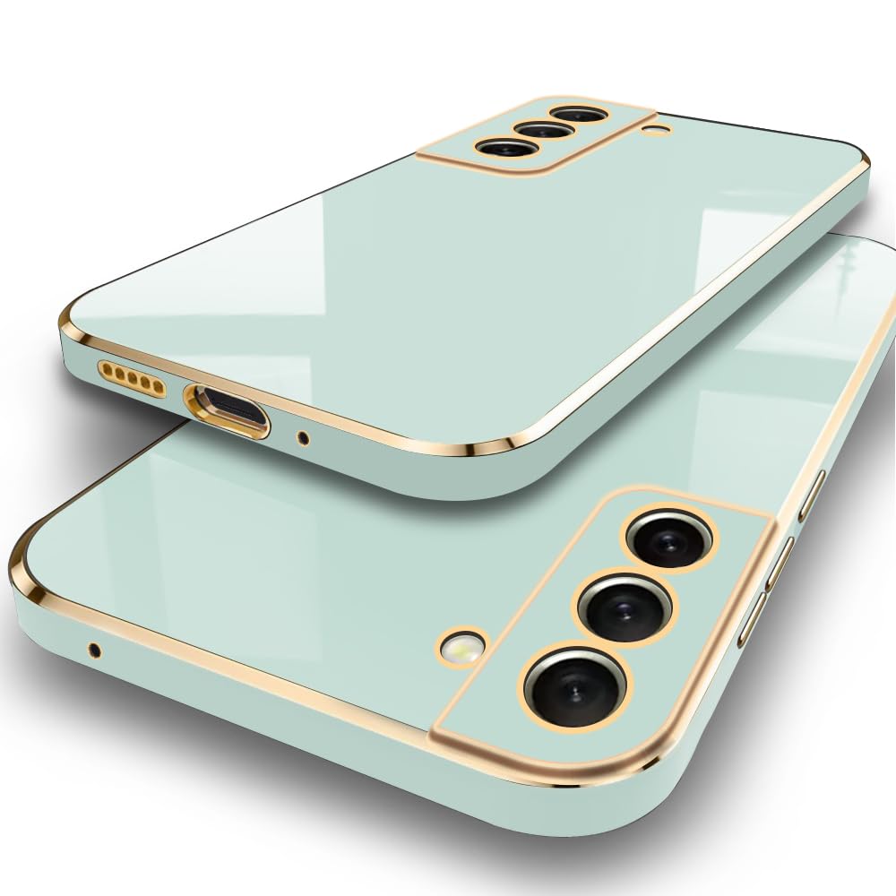 TheGiftKart Luxurious Golden-Plated Back Cover Case for Samsung Galaxy S21 FE 5G | Raised Lips for Camera & Screen Protection | Shockproof Design | Stylish Back Cover for Samsun S21 FE (TPU, Green) (B0CSXG95L8) Amazon Price History, Amazon Price Tracker