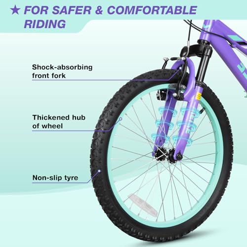 WEIZE 20 Inch Girl Mountain Bike Purple