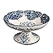 YUNLILI Stylowy ceramiczny talerz na owoce niebieski i biały porcelanowy deserowy talerz na owoce / kosz na owoce wyposażenie domu ozdoby