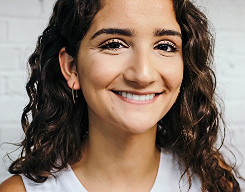 14k Gold Endless Hoop Earrings, 1.25mm Thick Tube3