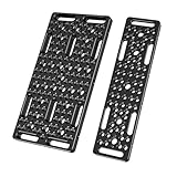 DINESK Camera Cheese Plates Set(Custom 2-Pack) with 1/4' & 3/8' Threads,Multi-Function Extension Cheese Plate(Wide & Narrow) for Tripod ,Cameras and Other Photography Accessories