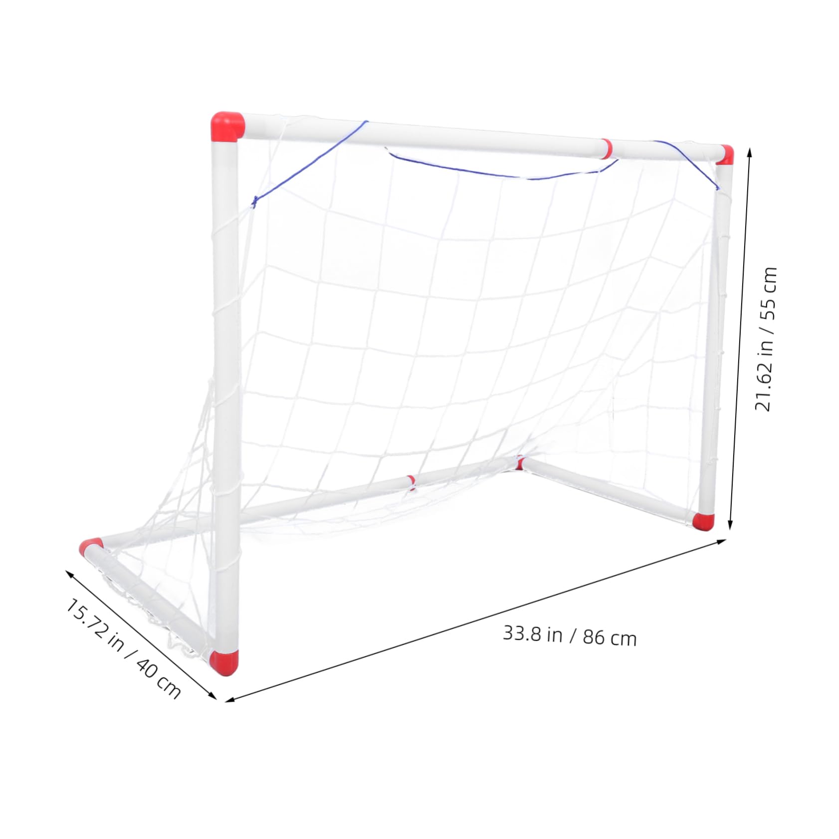 Mikikit Mini Soccer Goal for Boys and Girls 34 Inches Compact Portable for Backyard Camping Parks