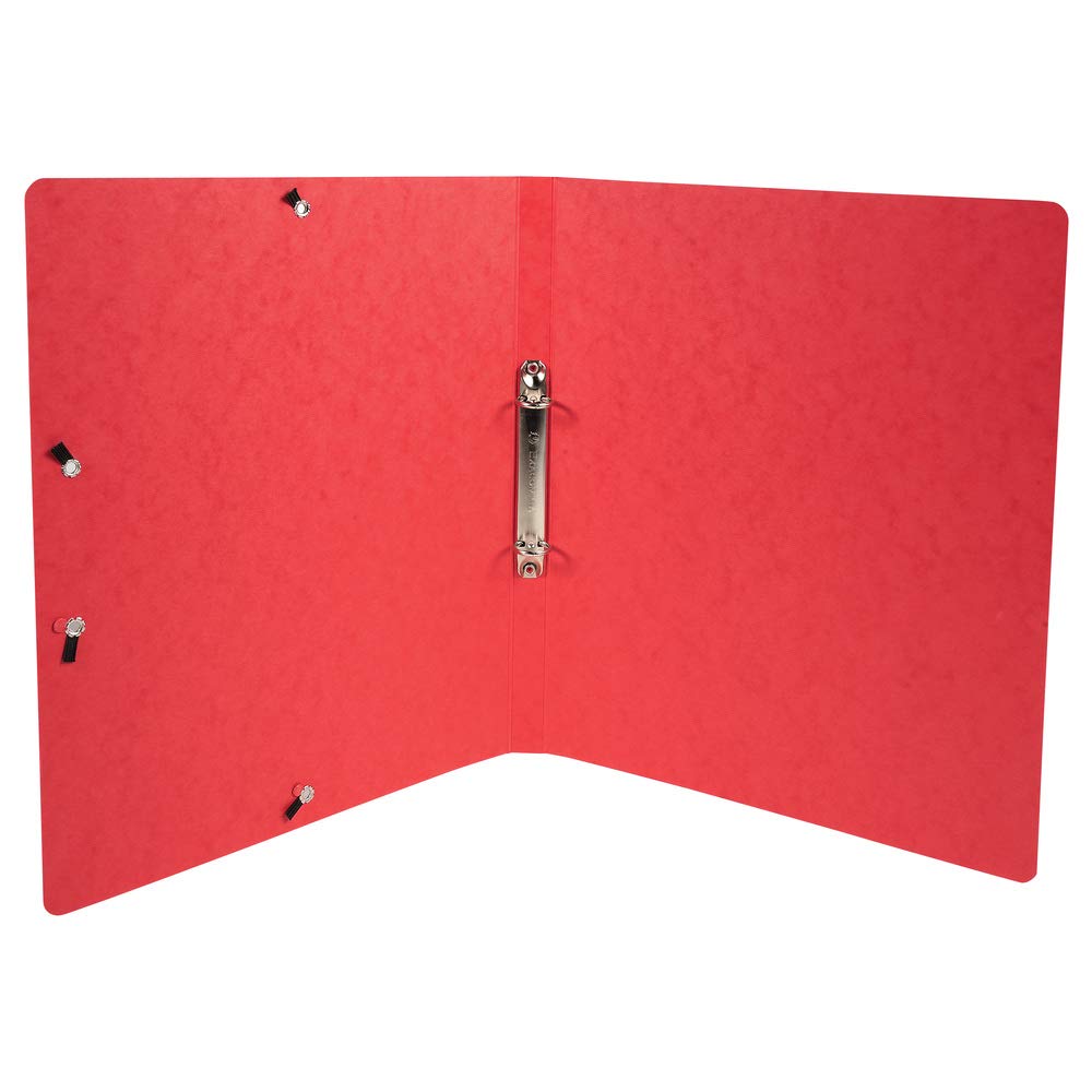 Exacompta - 54829E - Conf. da 20 Raccoglitori in Cartoncino Lustré Lucido 600 g/mq Iderama - Chiusura con Elastici Angolari - 2 Anelli Tondi 15 mm - F.to Esterno 25x32 cm per A4 - 10 Col. Assortiti