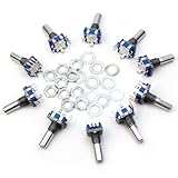 Pinzhi® 10 piezas 12 mm codificador rotatorio interruptor de llave de componentes electrónicos