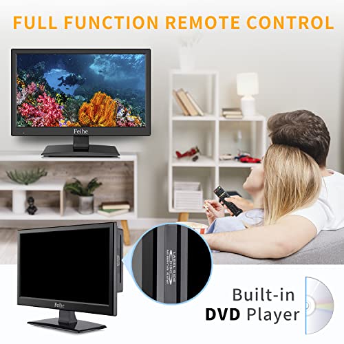 Feihe TV/DVD-001 15.6 Inch Flat Screen Tv With Dvd Player Built-In, Small Tv-Dvd Combo W/Atsc Tuner/Hdmi/Usb/Av/Vga Input thumb #2