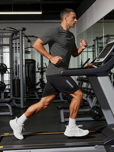Image of PINSPARK Workout Shirts for Men UPF 50+ Quick Dry Athletic Gym Tee Shirts Mens Short Sleeve Running Cooling Swimming T-Shirt