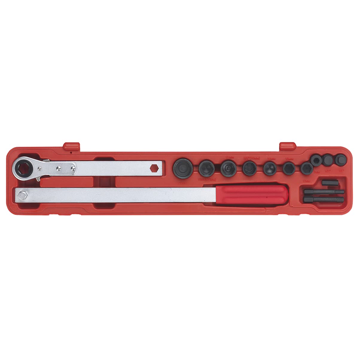 Sealey VS784 Ratchet Action Auxiliary Belt Tension Tool, Multicoloured