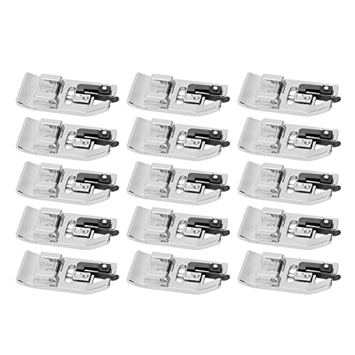 15 Pies de Prensatelas Overlock de Acero Inoxidable para Máquina de Coser miniatura 1