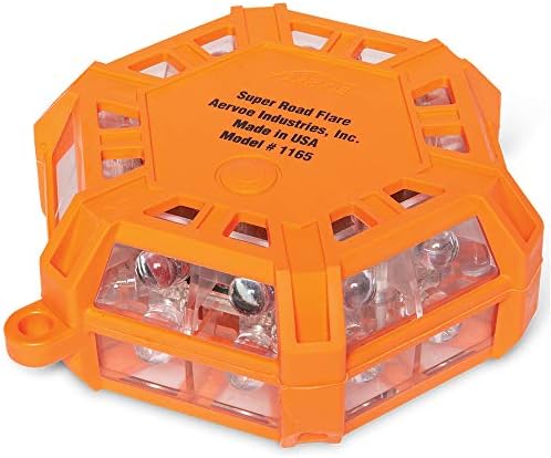 Aervoe 1165 Single Super Road Flare, Red LEDs, Visible Up to 2 miles, Includes a Magnet to Attach to Metal Surfaces, 24 Super Bright LEDs image 4
