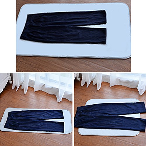 Alfombrilla plegable para planchar para mesa, resistente al calor, doble cara (31.5 x 55.12 pulgadas) 8