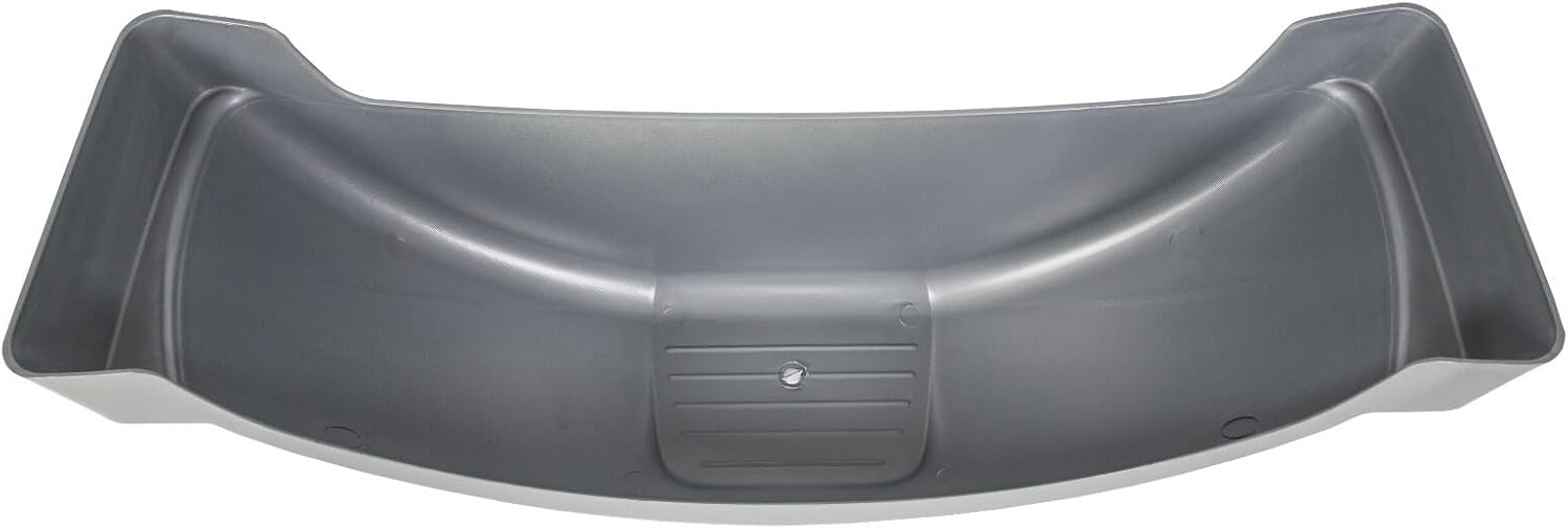 Set of 2 Gray Plastic Single Axle Trailer Fenders Compatible with 13" Wheels | Top Step Skirt Design for Boat Trailers (W/O Step)