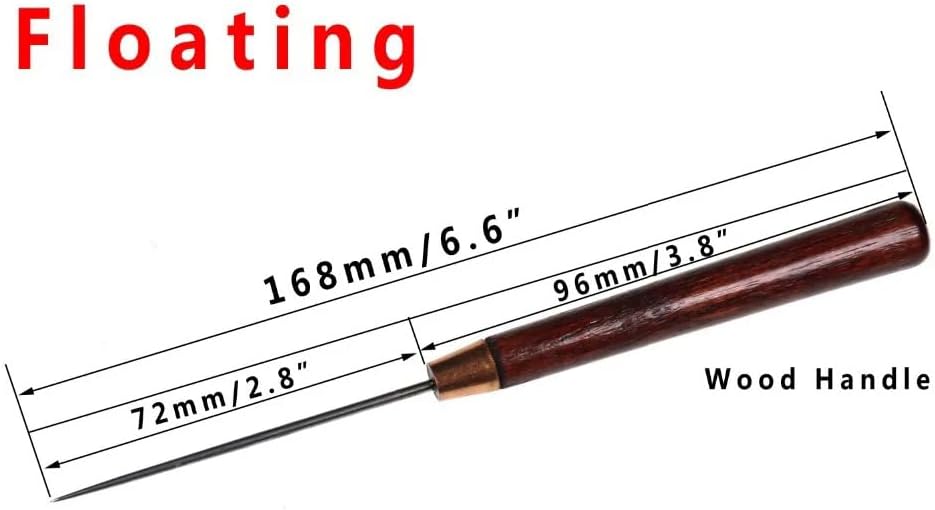 Pack of 2 Fly Fishing Tying Bodkin Needle Fly Tying Tool for Carp Rigging Tools Tackle Accessories