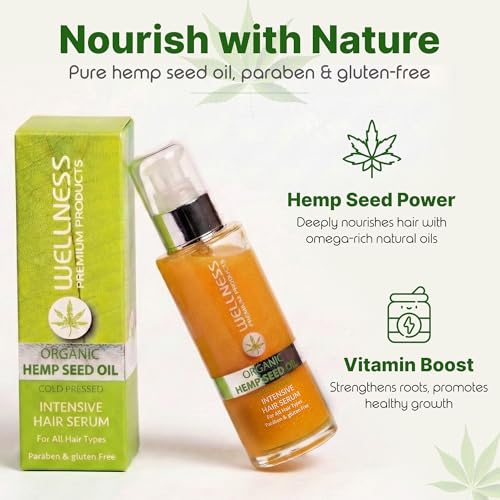 BEAUTY MADE EASY Welllness Premium Products Organic Hemp Serum, 100ML (3.4 oz),WPPS