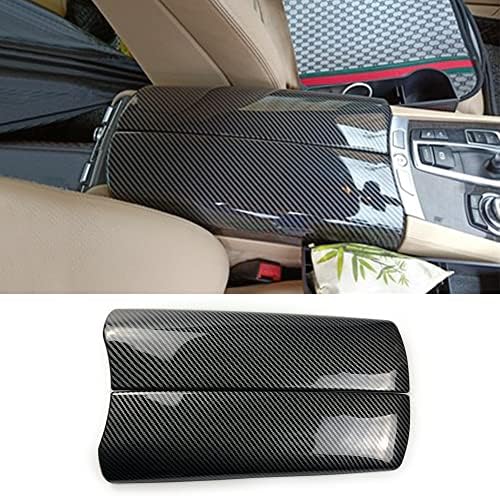 NA for BMW 5 Series GT F07 2010-2017 ABS Carbon Fiber Color Car Interior Center Armrest Box Cover Console Box Storage Box Trim Covers (535i GT / 550i GT)